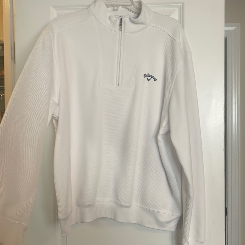 White Calaway Pullover